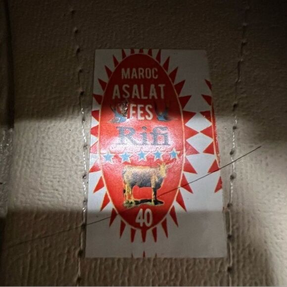 Traditional Moroccan Gold Babouche Slippers Size 9 (EU 40) - Picture 3 of 8